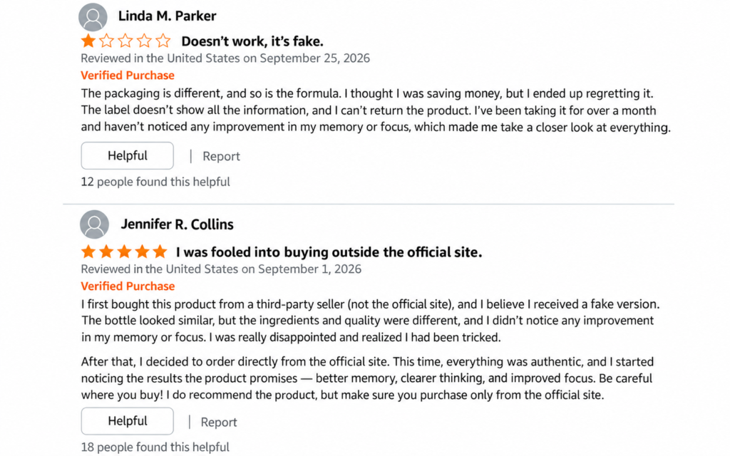 Customer complaints about VapoCept look-alike products purchased from unauthorized sellers