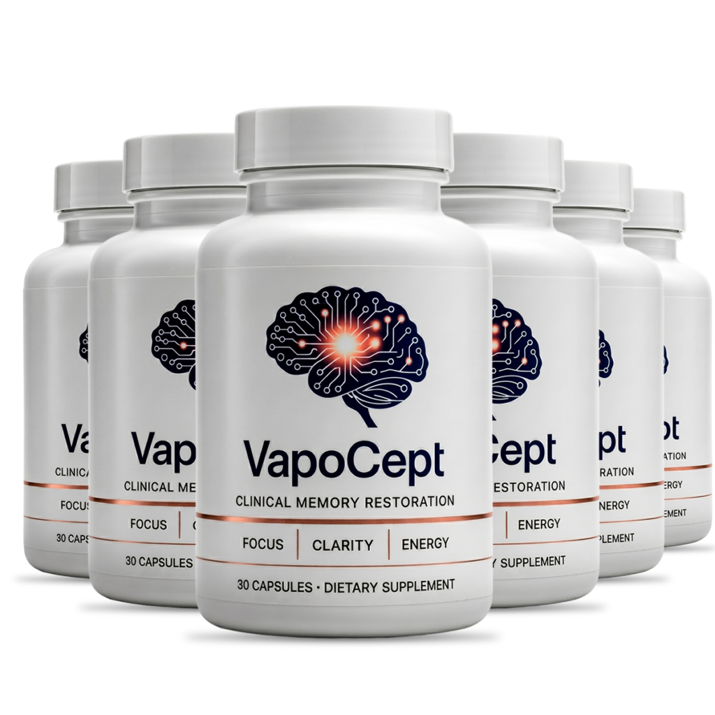 VapoCept memory, focus and mental clarity support supplement bottle
